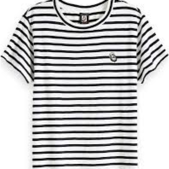 Maison Scotch striped patchwork tee size small - Picture 1 of 3